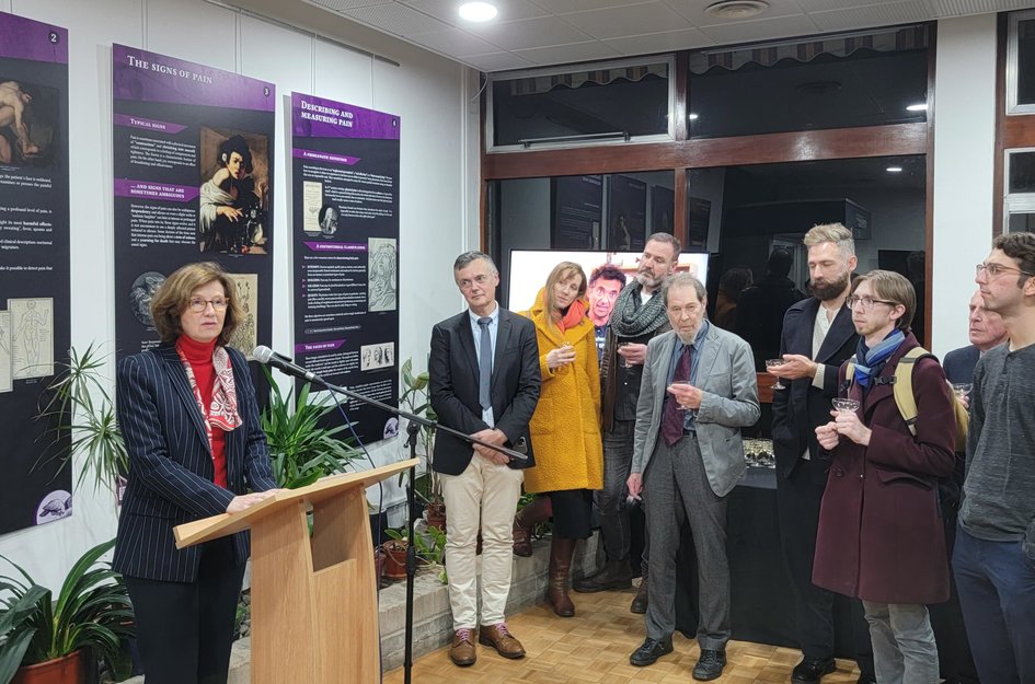 Inauguration de l'exposition Médecins face à la douleur