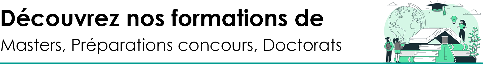 Nos formations de master doctorat prépa concours